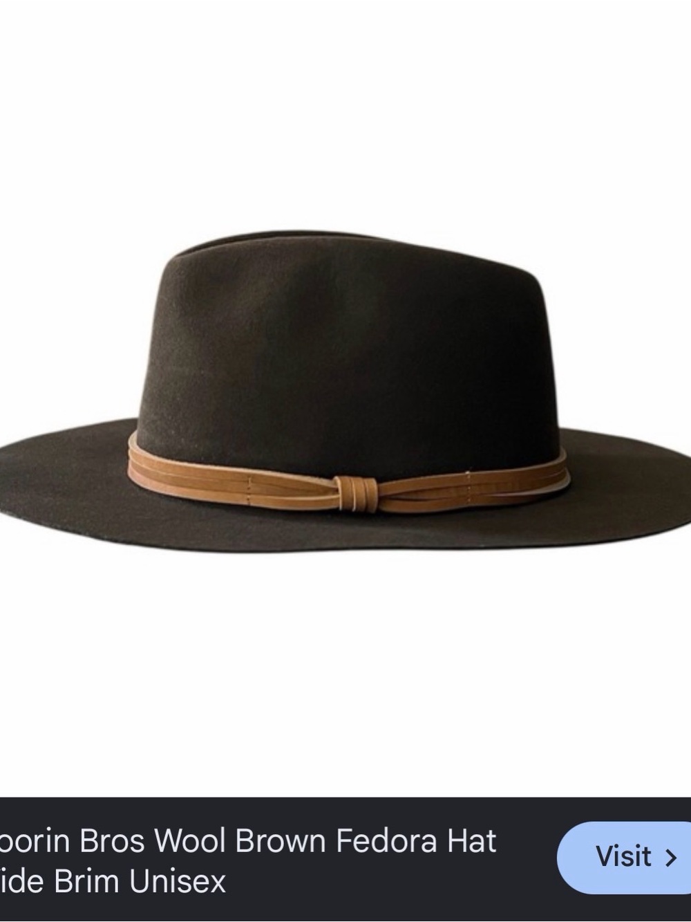 GORRIN BROS.FEDORA IN ORIGINAL HAT BOX